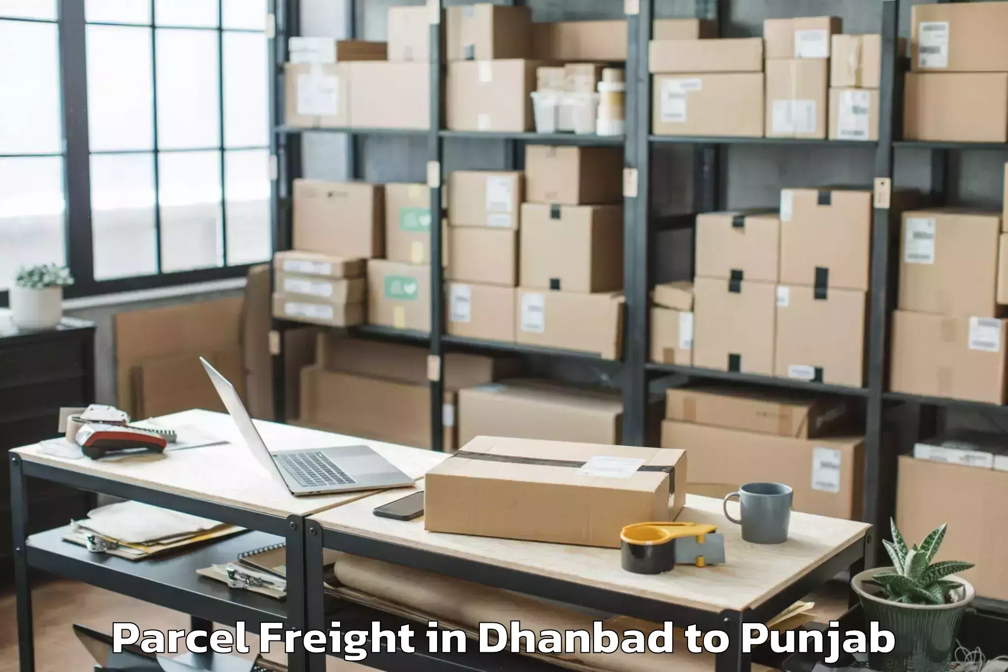 Book Dhanbad to Badhni Kalan Parcel Freight